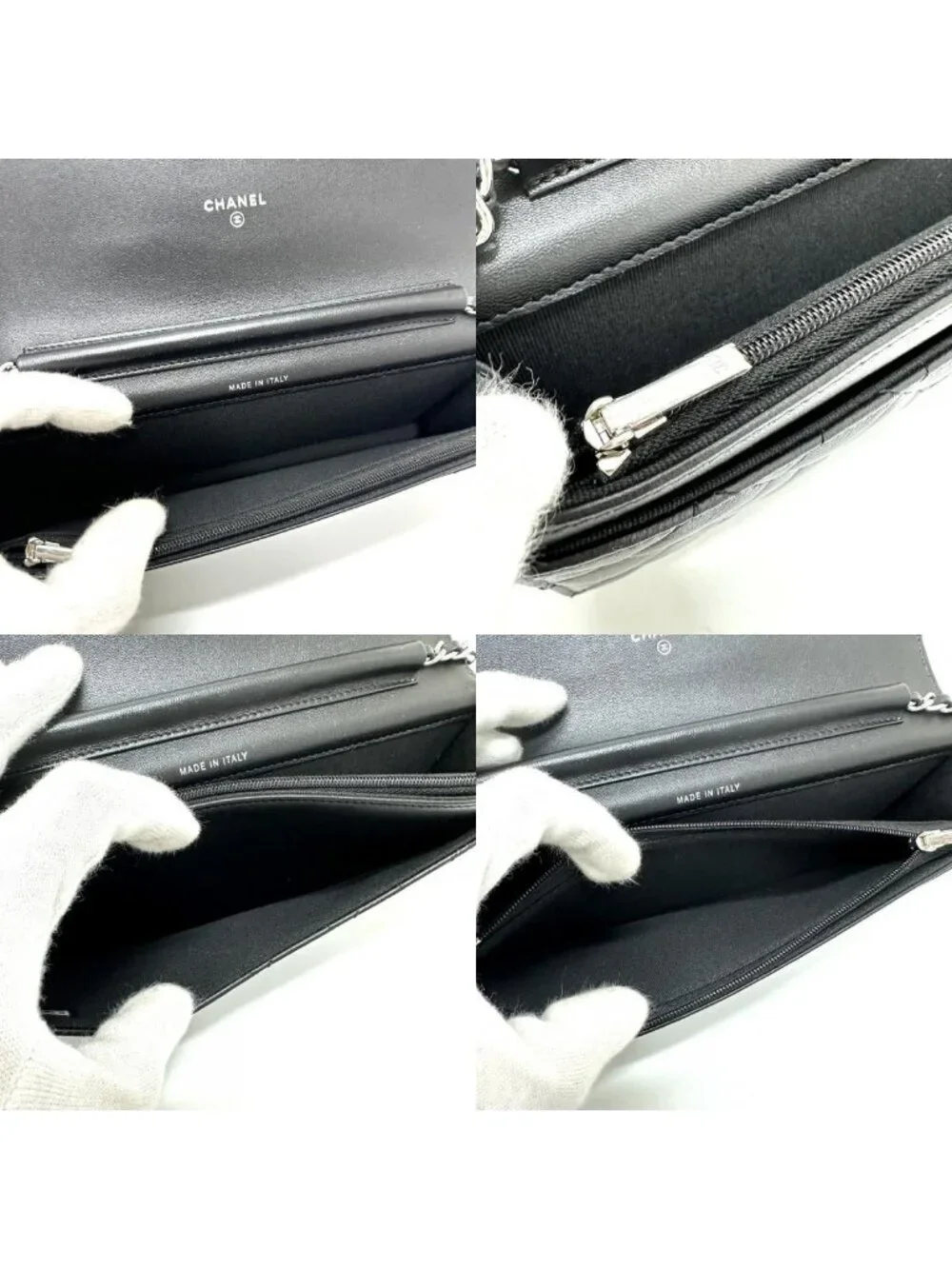 Chanel Shoulder Bag Star CC Logo Lambskin Black